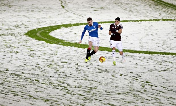 Rnagers v Hearts, match abandoned